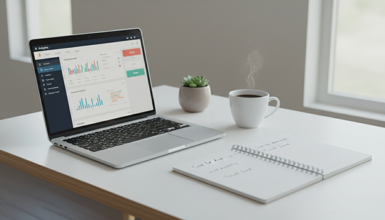 Человек планирует бюджет и ставит финансовые цели